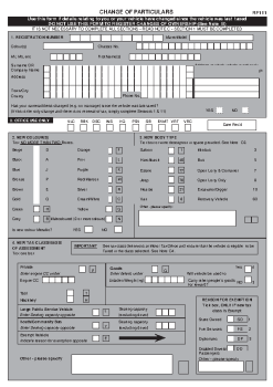 RF111 Change Vehicle Particulars summary image
									